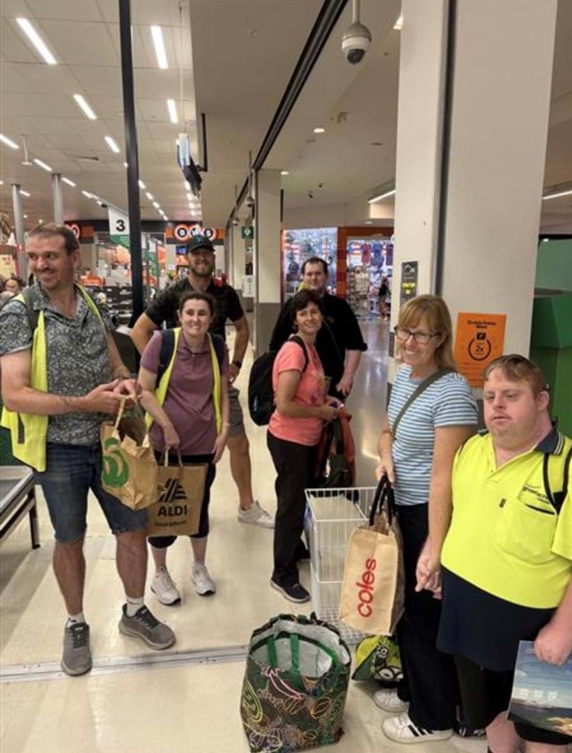 Greenacres Volunteers Collecting Woolworths Donations